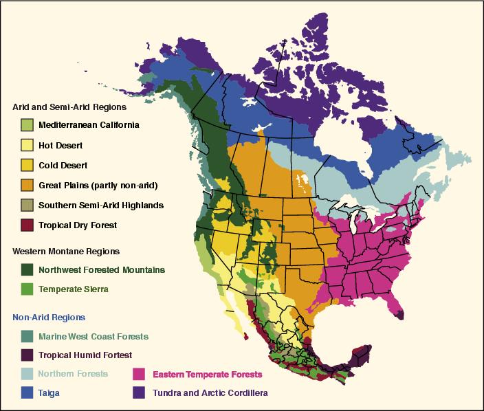 regions of north america