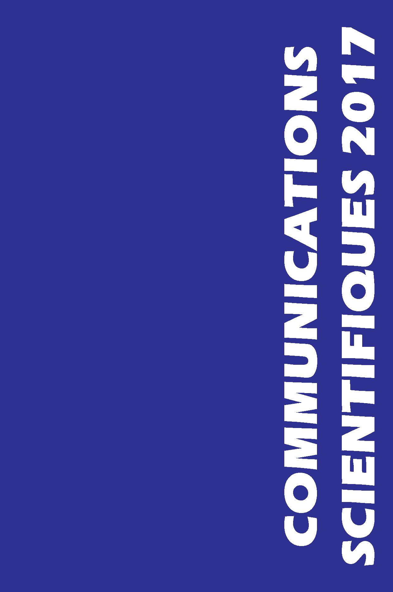 Communications scientifiques 2017 MAPAR