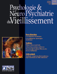 Psychologie & NeuroPsychiatrie du vieillissement