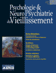 Psychologie & NeuroPsychiatrie du vieillissement