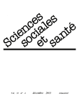 Sciences sociales et santé