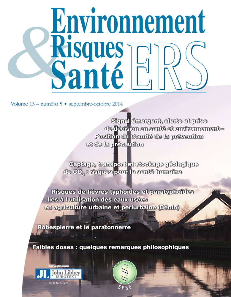 Environnement, Risques & Santé