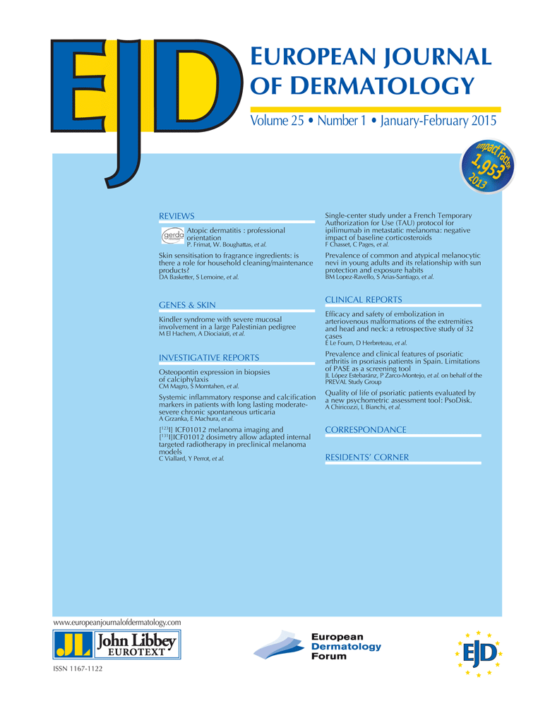 European Journal of Dermatology