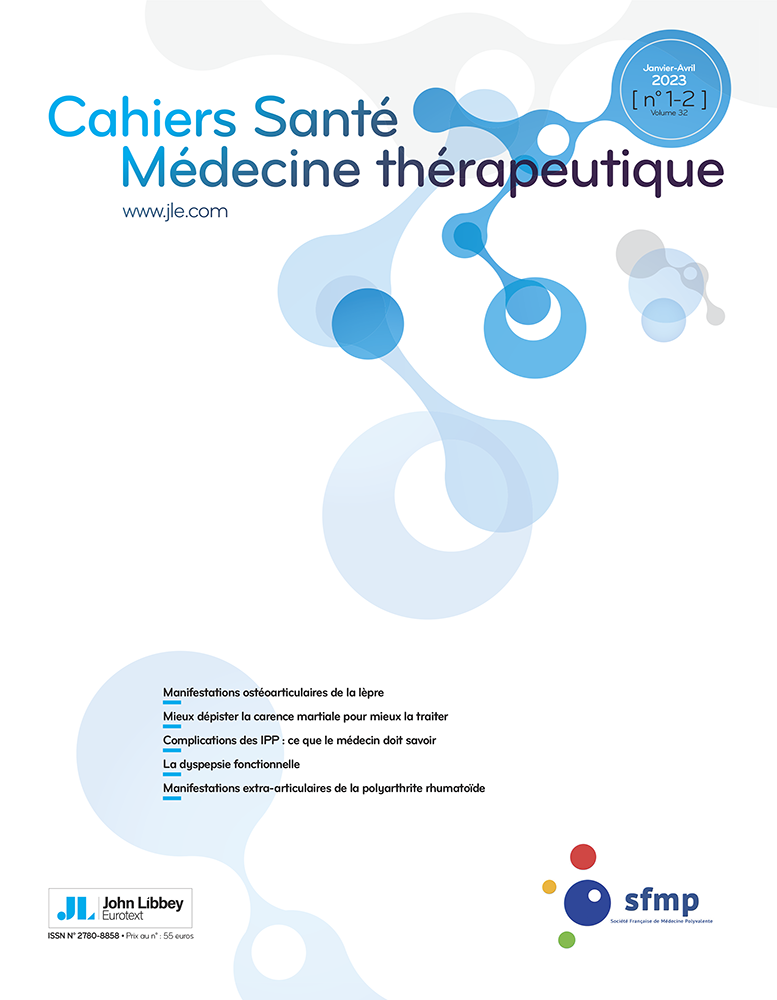 Cahiers Santé Médecine Thérapeutique