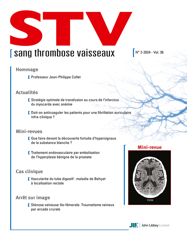 Sang Thrombose Vaisseaux