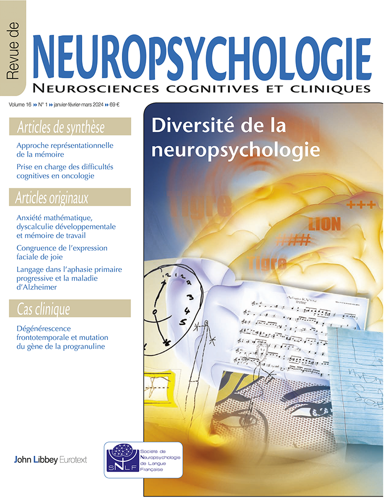 Revue de neuropsychologie