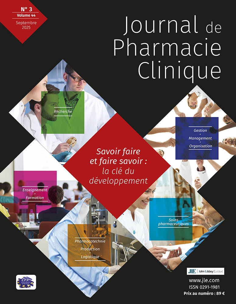 Journal de Pharmacie Clinique