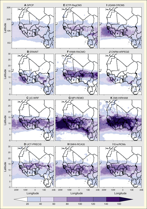 John Libbey Eurotext Science Et Changements Planetaires Secheresse Analysis Of Rainfall Simulated By Cordex Regional Climate Models Over West Africa