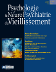 Psychologie & NeuroPsychiatrie du vieillissement