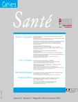 Cahiers d'études et de recherches francophones / Santé
