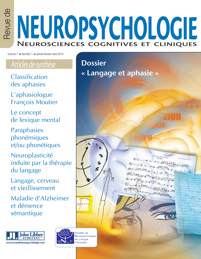 Revue de neuropsychologie