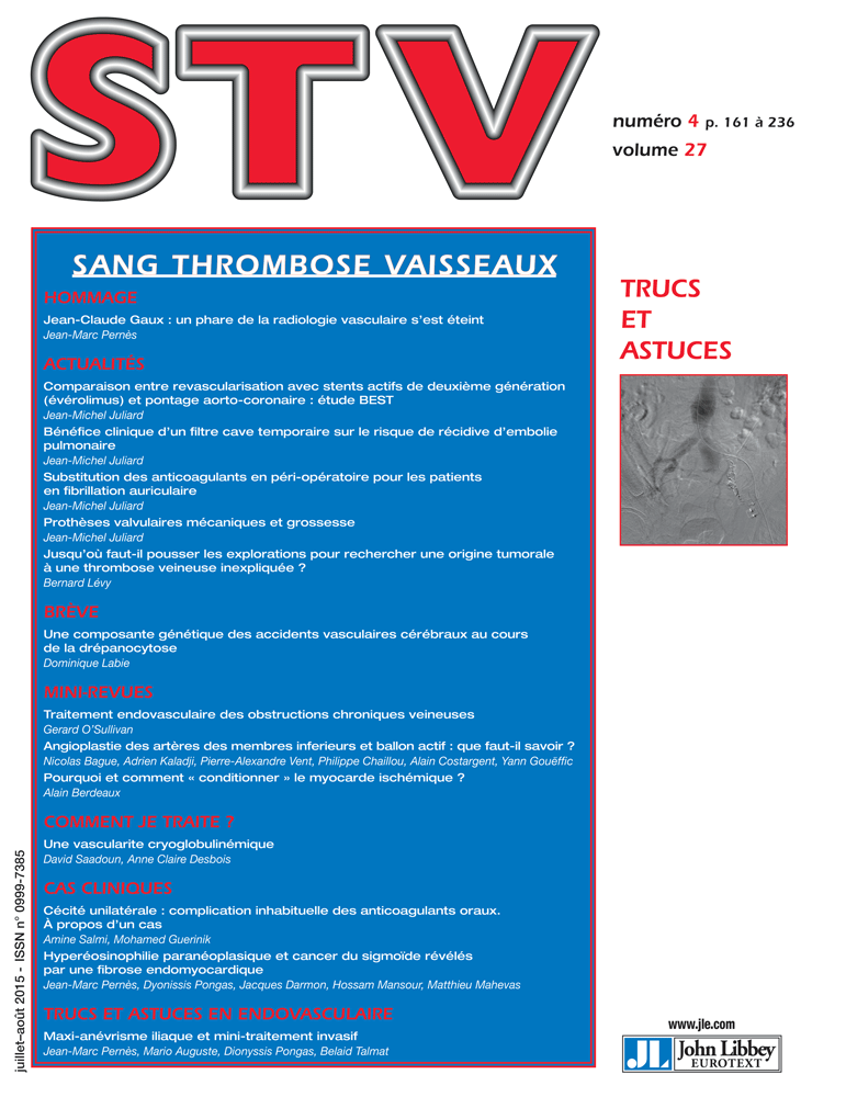 Sang Thrombose Vaisseaux