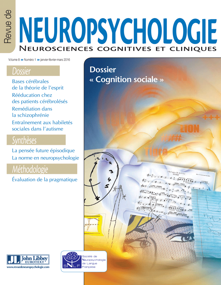 Revue de neuropsychologie