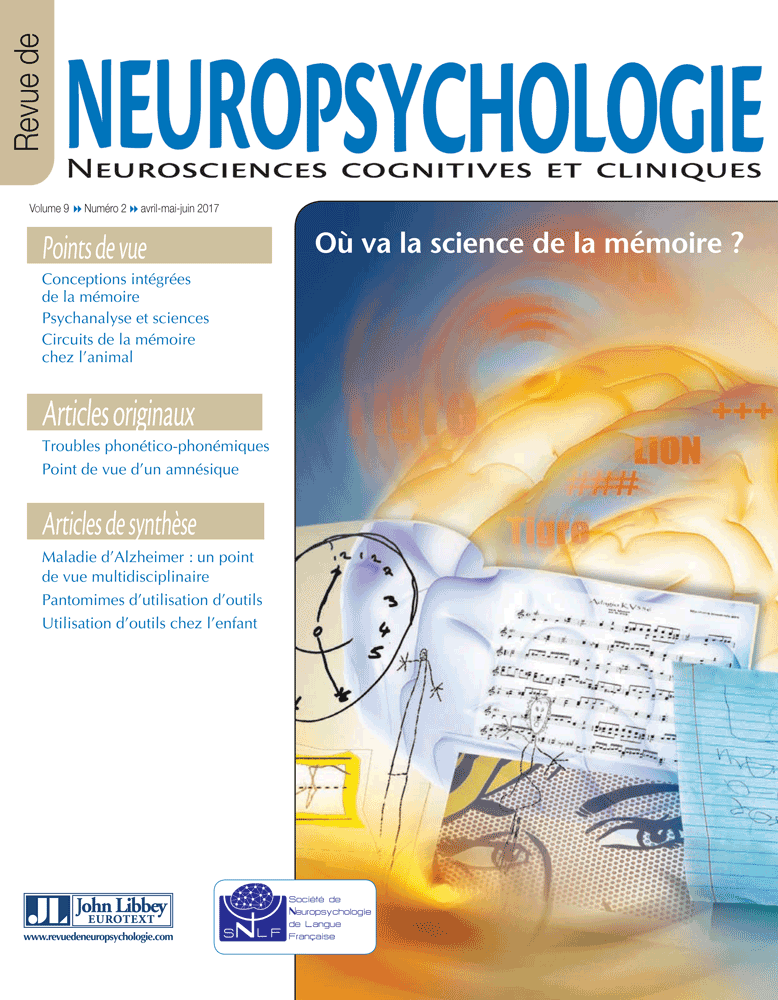 Revue de neuropsychologie