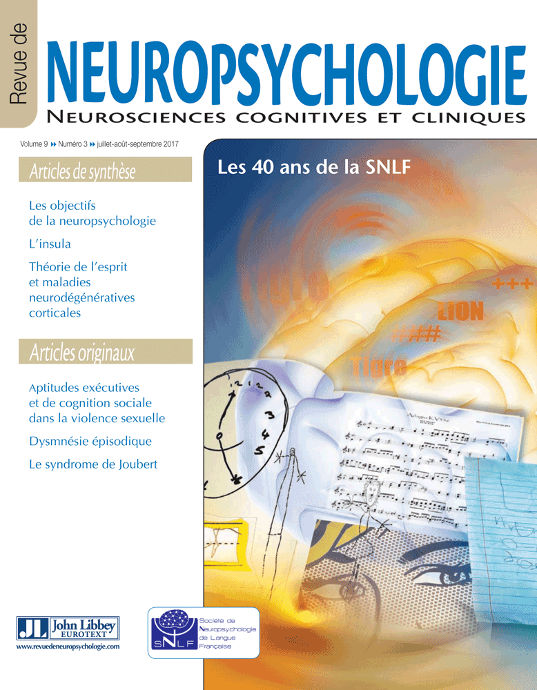 Revue de neuropsychologie