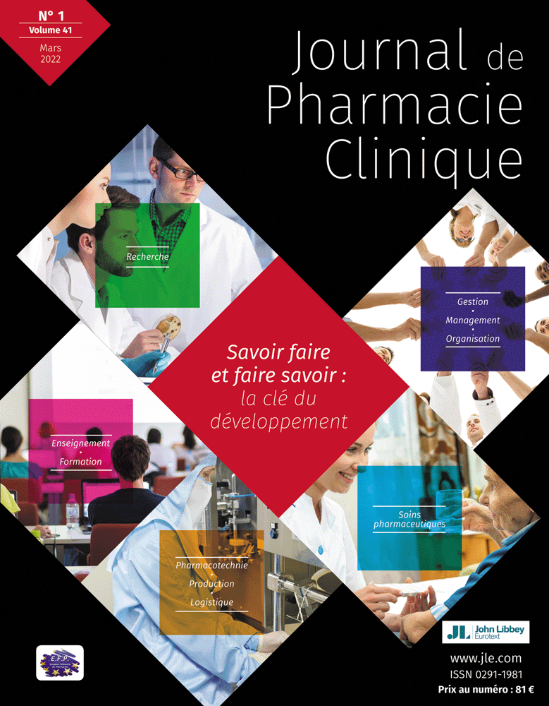 Journal de Pharmacie Clinique