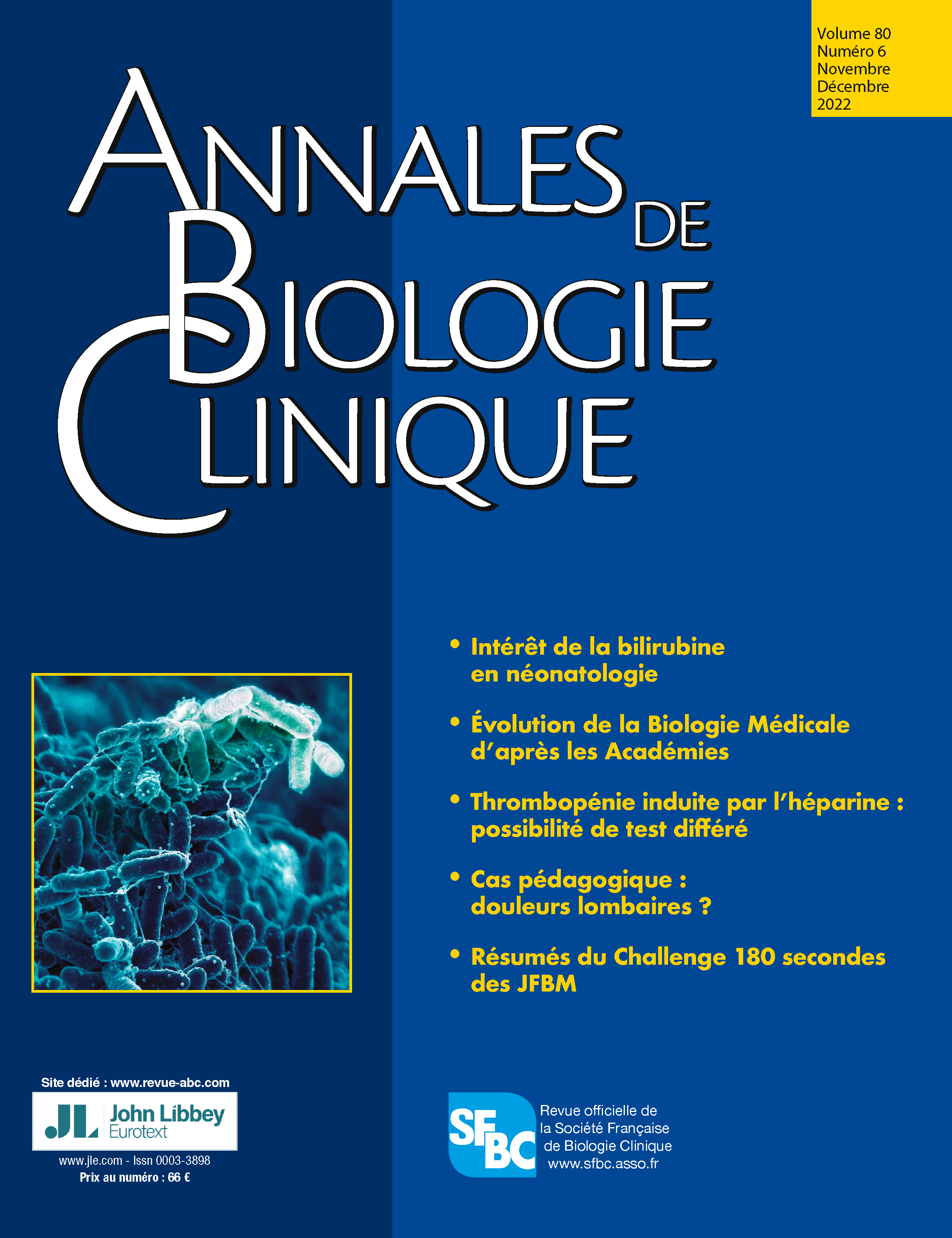 Annales de Biologie Clinique