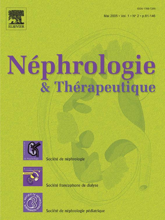 Néphrologie & Thérapeutique