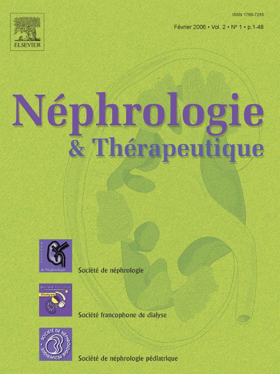 Néphrologie & Thérapeutique