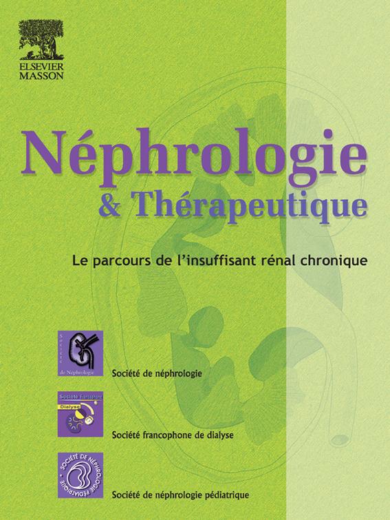 Néphrologie & Thérapeutique