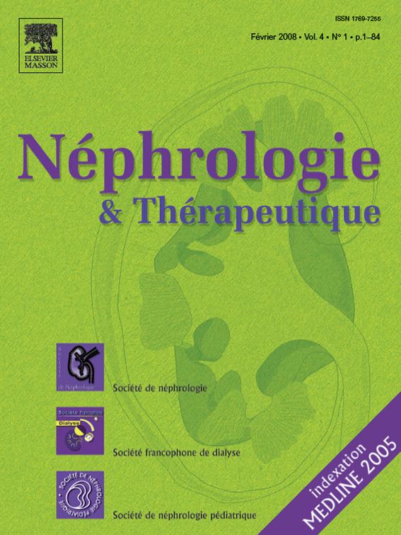 Néphrologie & Thérapeutique