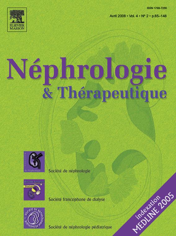 Néphrologie & Thérapeutique