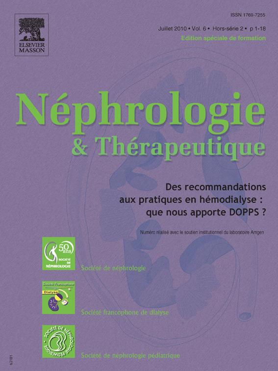Néphrologie & Thérapeutique