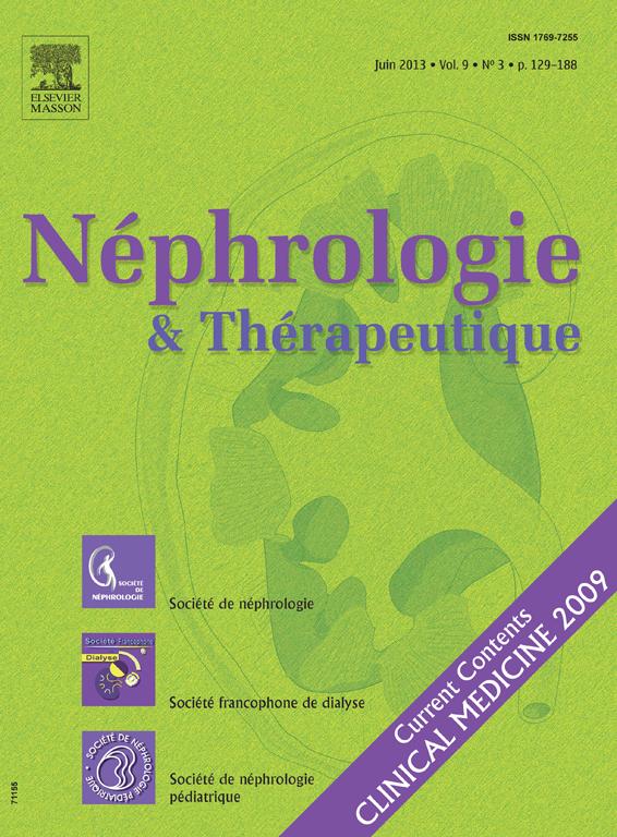 Néphrologie & Thérapeutique