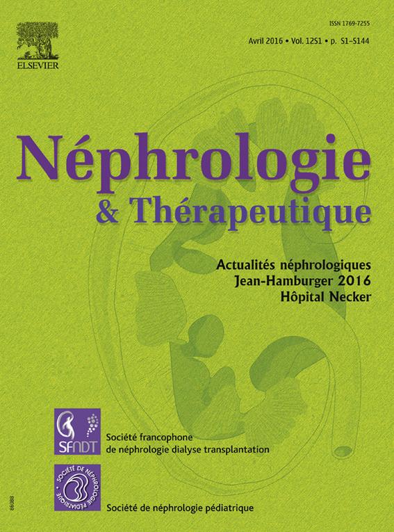 Néphrologie & Thérapeutique