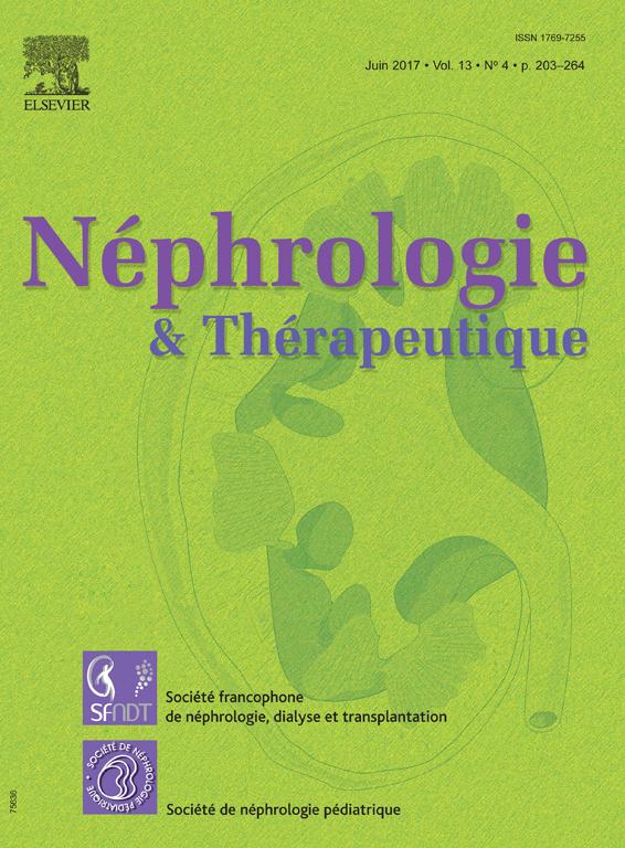 Néphrologie & Thérapeutique