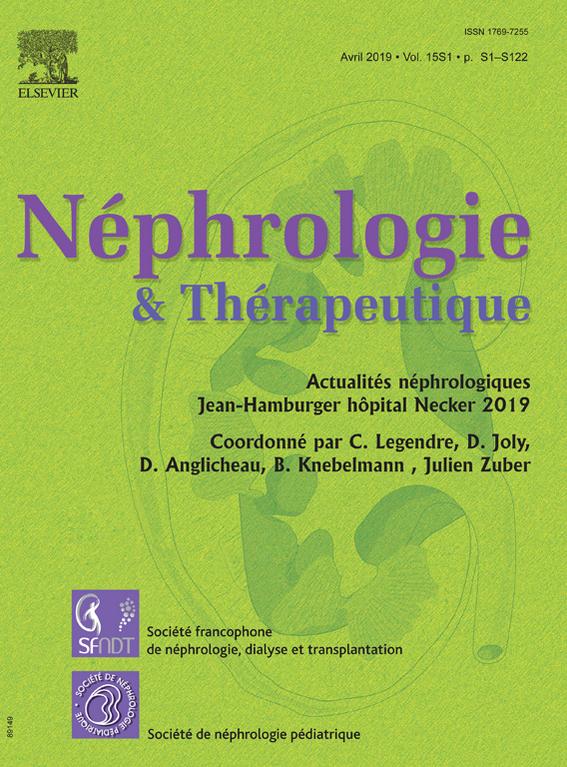 Néphrologie & Thérapeutique