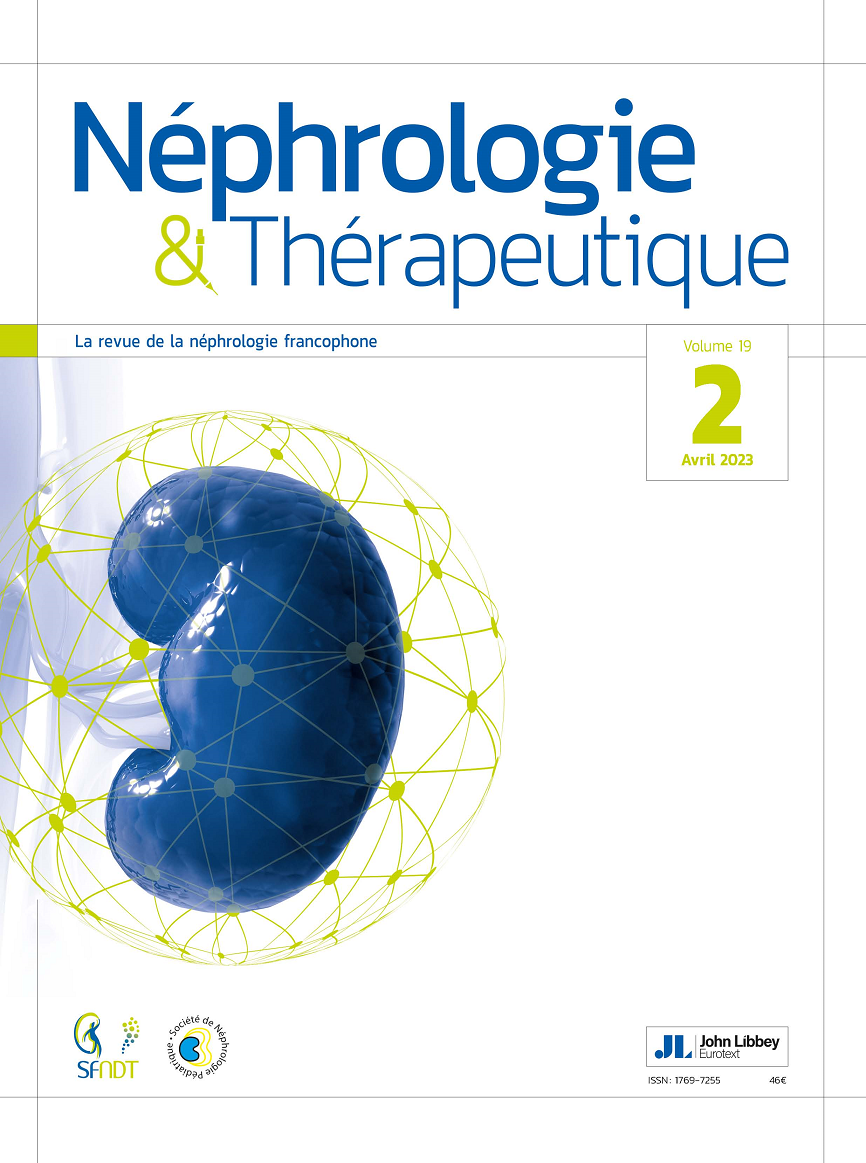 Néphrologie & Thérapeutique