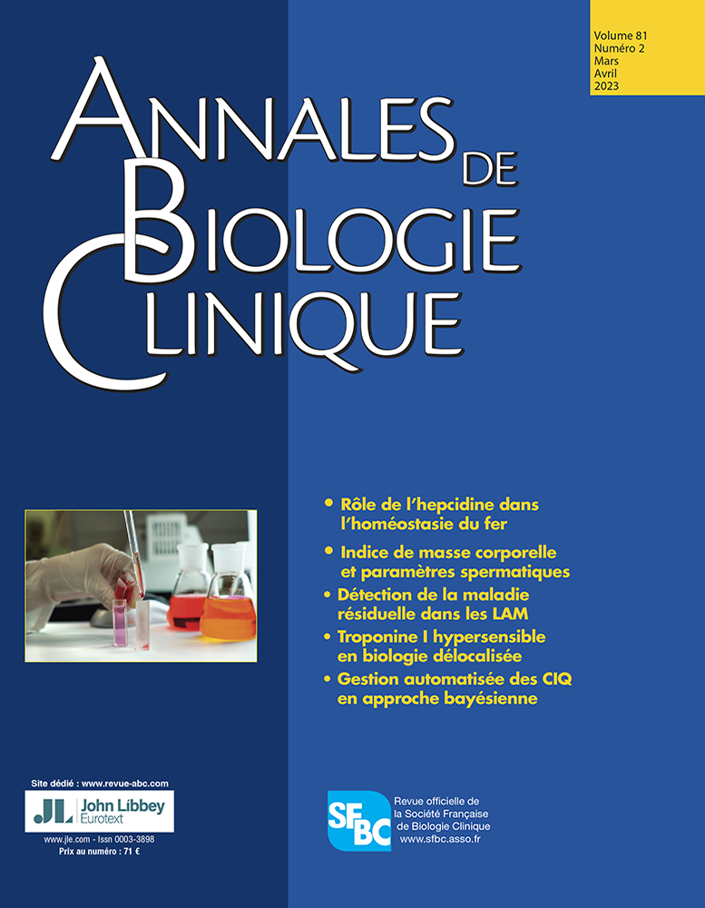 Annales de Biologie Clinique