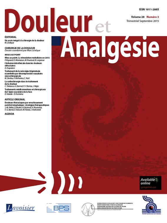 Douleur et analgésie