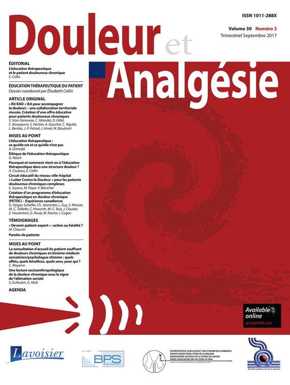 Douleur et analgésie