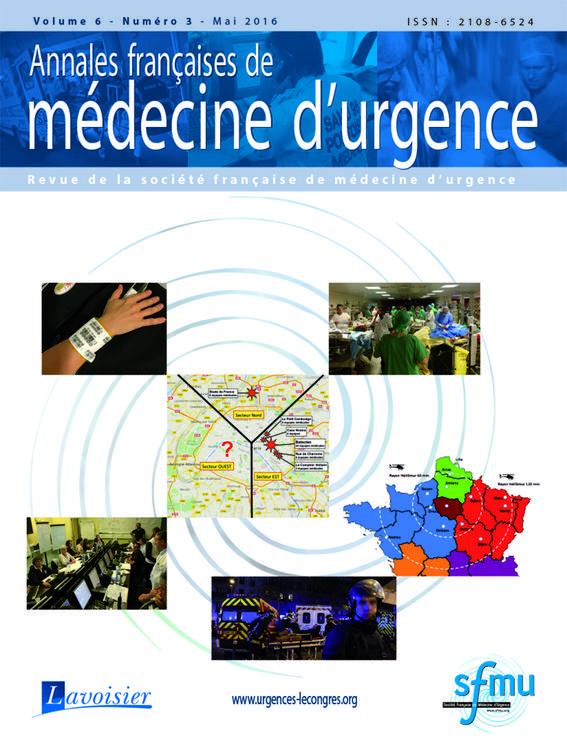 Annales françaises de médecine d'urgence