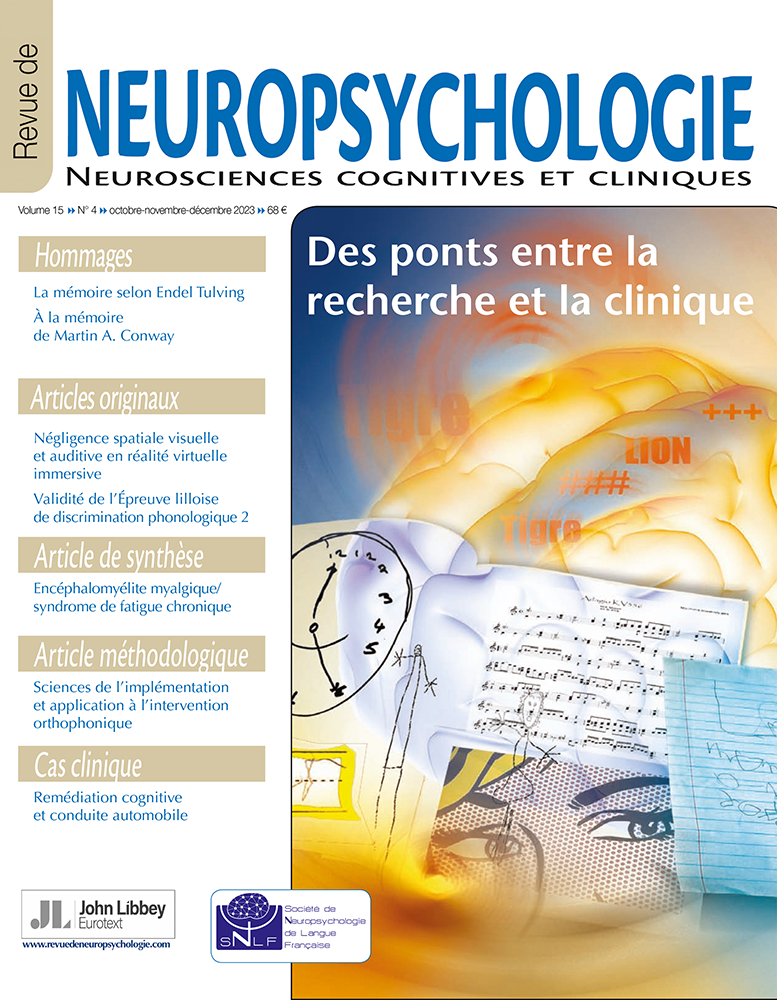 Revue de neuropsychologie