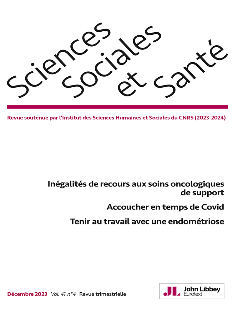 Sciences sociales et santé