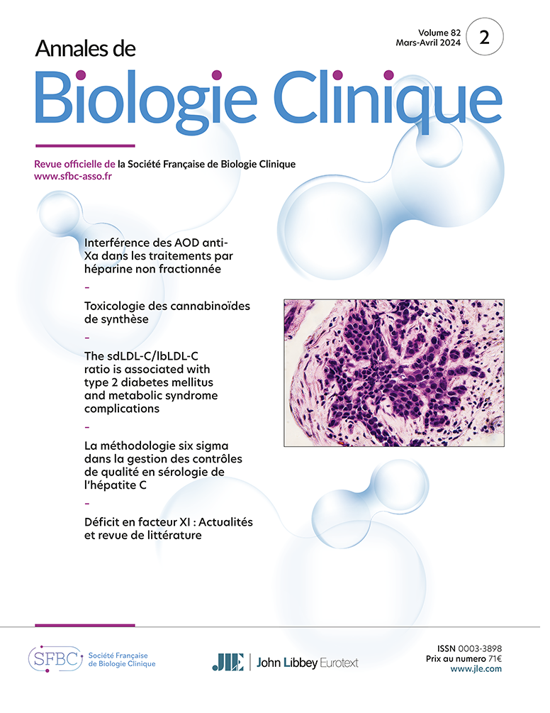 Annales de Biologie Clinique