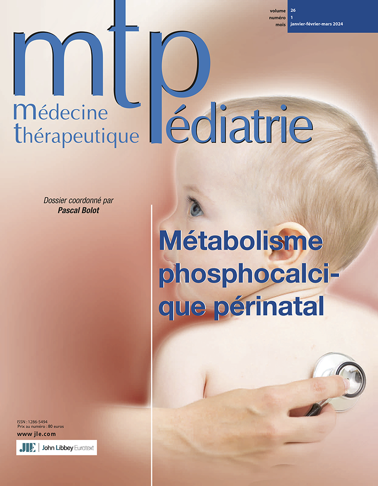 Médecine thérapeutique / Pédiatrie