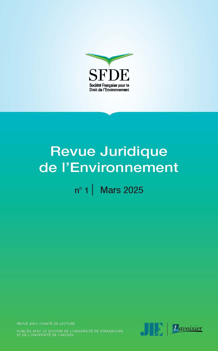 Revue Juridique de l'Environnement