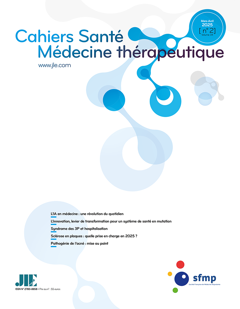 Cahiers Santé Médecine Thérapeutique