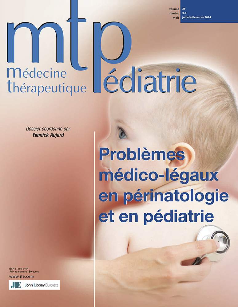 Médecine thérapeutique / Pédiatrie