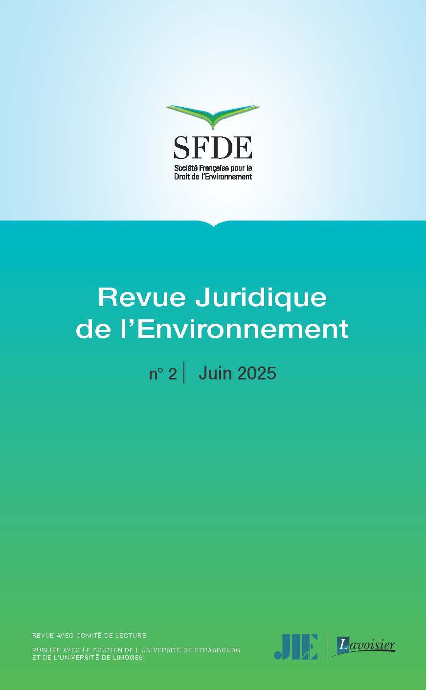 Revue Juridique de l'Environnement