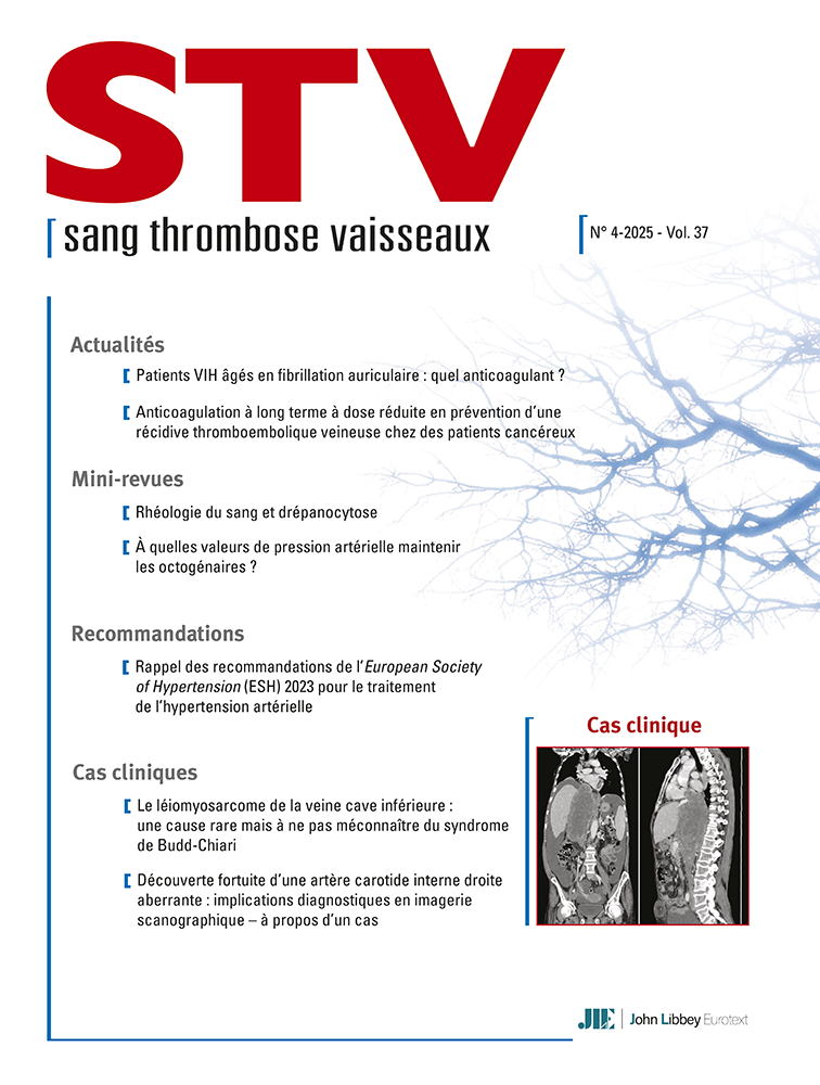 Sang Thrombose Vaisseaux